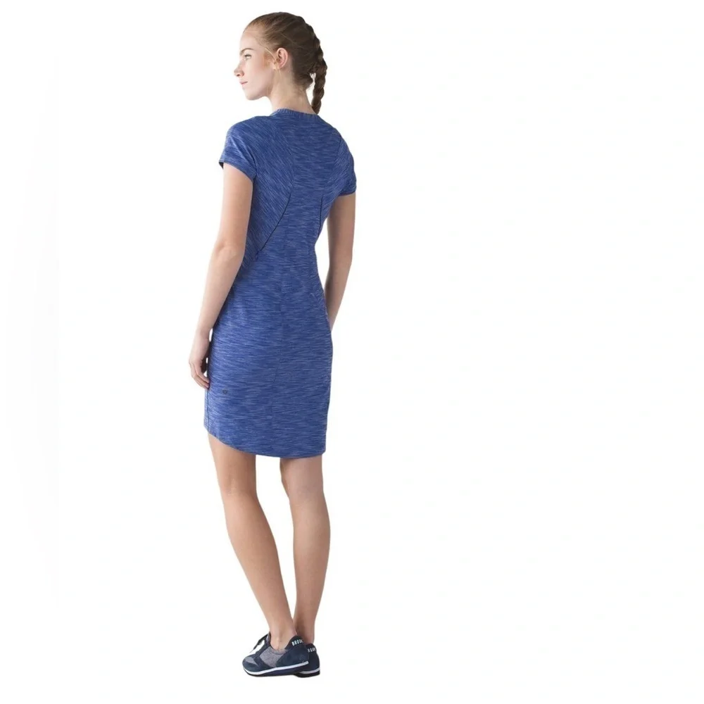 Lululemon &go Where To Dress Size 2 Heathered Sapphire Blue